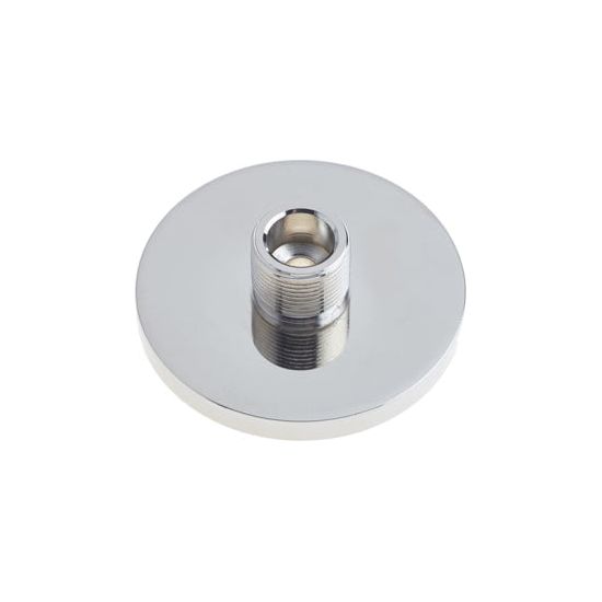 Burlington - Plain Bases to Suit Wall Mounted Doorstops - Polished Nickel - BUR971PN - Choice Handles