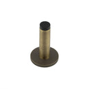 Burlington - Plain Wall Mounted Door Stops Knurled Rose - Antique Brass - BUR-970AB-969AB - Choice Handles