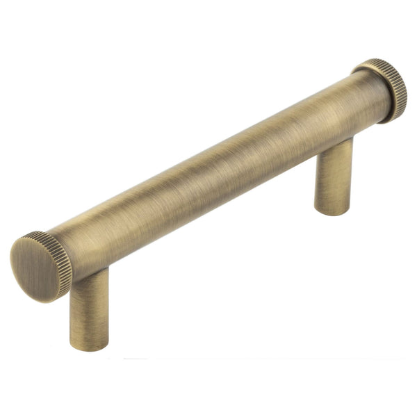 Hoxton Thaxted Cabinet Handles 96mm Ctrs  - Antique Brass - HOX250AB - Choice Handles