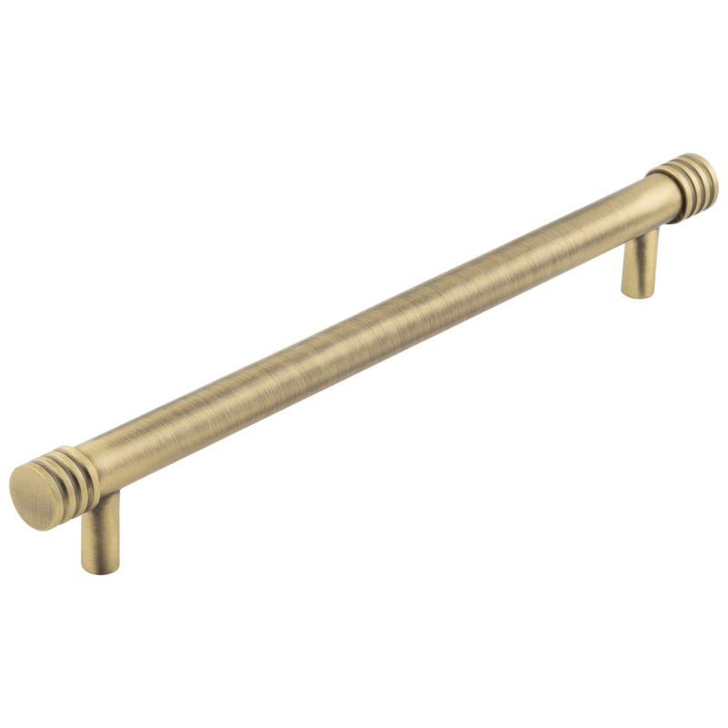Hoxton Sturt Cabinet Handles 224mm Ctrs  - Antique Brass - HOX460AB - Choice Handles