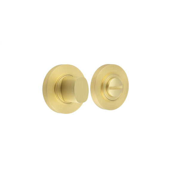 Burlington - Turns & Releases Inner 3 Plain Rose - Satin Brass - BUR-81SB-50SB - Choice Handles