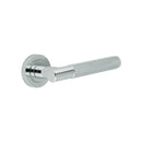Burlington - Jedo Bari Knurled Door Handles  - Polished Chrome - JV850PC - Choice Handles