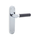 Jedo - Ascot Suite Door Handle on Latchplate - Polished Chrome - JV4011PC - Choice Handles