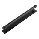 Hoxton Sturt Cabinet Handles 224mm Ctrs Stepped Backplate  - Matt Black - HOX-460MB-6060MB - Choice Handles