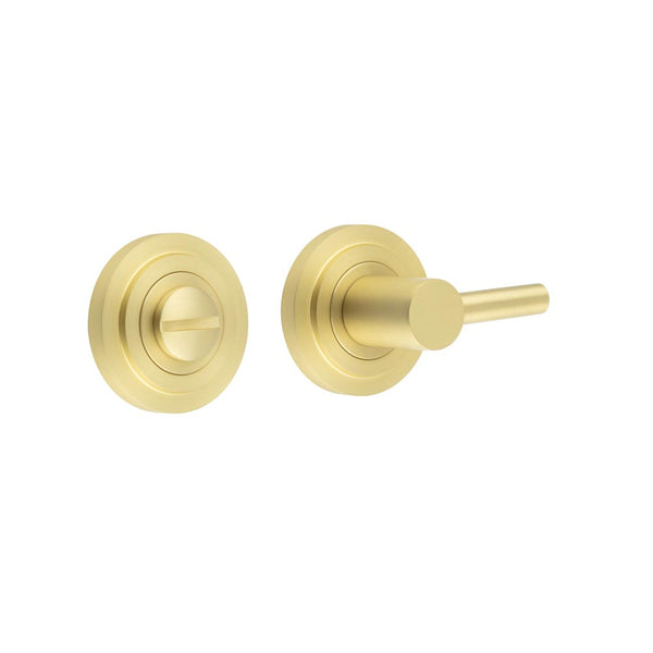 Burlington - Easy Turn & Release Stepped Rose - Satin Brass - BUR-82SB-52SB - Choice Handles