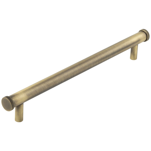 Hoxton Thaxted Cabinet Handles 96mm Ctrs Stepped Backplate - Antique Brass - HOX160AB - Choice Handles