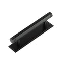 Hoxton - Nile Cabinet Handles 96mm Ctrs Stepped Backplate - Matt Black - HOX-350MB-6050MB - Choice Handles