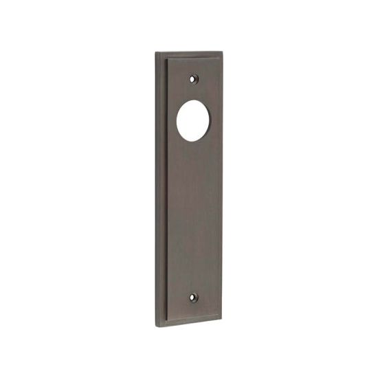 Burlington - Lever Handle Backplate Latch - Dark Bronze - BUR450DB - Choice Handles