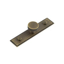 Hoxton - Wenlock Cupboard Knobs 30mm Stepped Backplate - Antique Brass - HOX-130AB-6090AB - Choice Handles