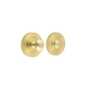 Burlington - Turns & Releases Inner 1 Knurled Rose - Satin Brass - BUR-80SB-55SB - Choice Handles