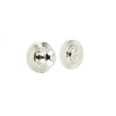 Burlington - Turns & Releases Inner 1 Chamfered Rose - Polished Nickel - BUR-80PN-51PN - Choice Handles