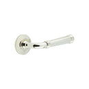 Burlington - Highgate Door Handles On Chamfered Rose  - Polished Nickel - BUR35KIT158 - Choice Handles