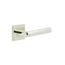 Burlington - Richmond Door Handles On Square Plain  - Polished Nickel - BUR45KIT162 - Choice Handles