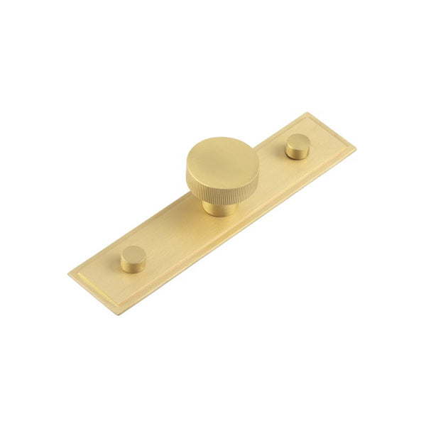 Hoxton - Thaxted Cupboard Knobs 30mm Stepped - Satin Brass - HOX-230SB-6090SB - Choice Handles