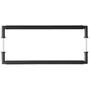 Burlington Range - Piccadilly Pull Handles 425 X 20mm Back to Back - Black - BUR140MBB2B - Choice Handles