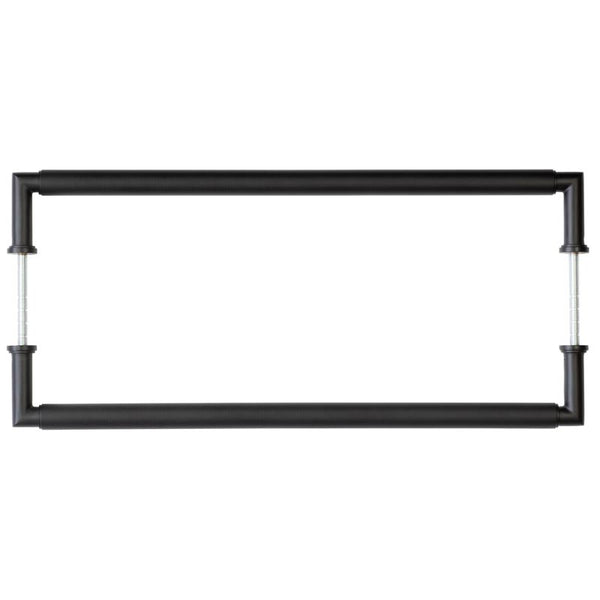 Burlington Range - Piccadilly Pull Handles 425 X 20mm Back to Back - Black - BUR140MBB2B - Choice Handles