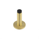 Burlington - Plain Wall Mounted Door Stops Plain Rose - Satin Brass - BUR-970SB-971SB - Choice Handles