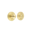 Burlington - Turns & Releases Inner 1 Stepped Rose - Satin Brass - BUR-80SB-52SB - Choice Handles