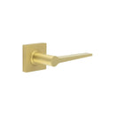 Burlington - Knightsbridge Door Handle on Square Plain Rose  - Satin Brass - BUR20KIT240 - Choice Handles