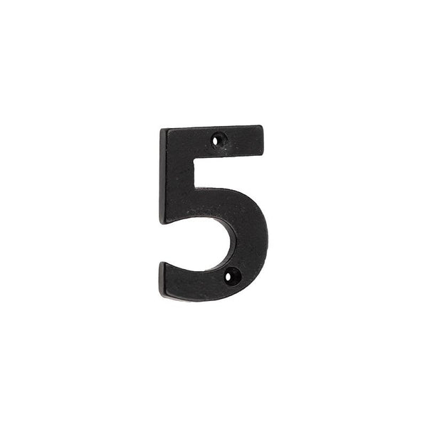 Valley Forge - Door Numerals Black No. 5 - Black - VFB15-5 - Choice Handles