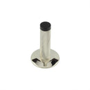 Burlington - Knurled Wall Mounted Doorstops Chamfered Rose - Polished Nickel - BUR-968PN-972PN - Choice Handles