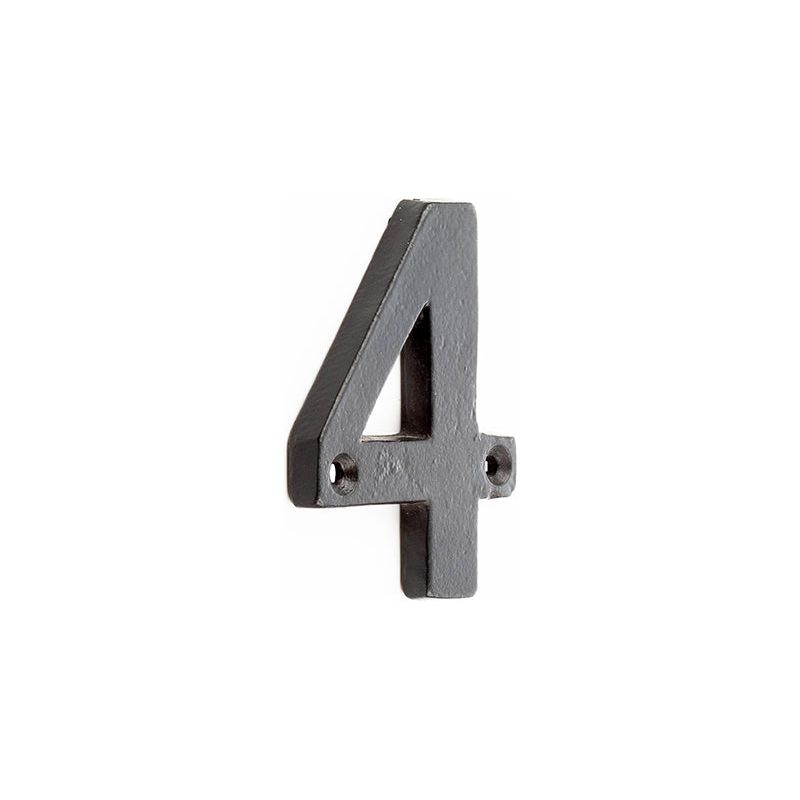 Valley Forge - Door Numerals Black No. 4 - Black - VFB15-4 - Choice Handles
