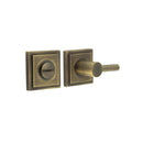 Burlington - Easy Turn & Release Square Stepped Rose - Antique Brass - BUR-82AB-152AB - Choice Handles