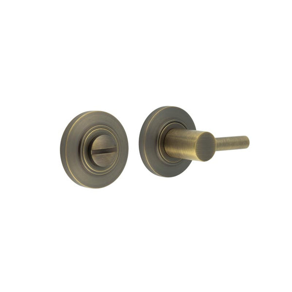 Burlington - Easy Turn & Release Chamfered Rose - Antique Brass - BUR-82AB-51AB - Choice Handles