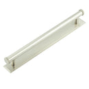 Hoxton Wenlock Cabinet Handles Stepped Backplate - Satin Nickel - HOX-160SN-6060SN - Choice Handles