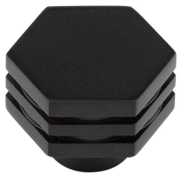 Hoxton - Nile Cupboard Knobs 30mm - Black - HOX330MB - Choice Handles