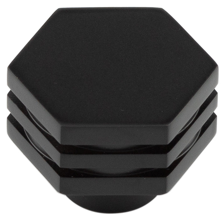 Hoxton - Nile Cupboard Knobs 30mm - Black - HOX330MB - Choice Handles