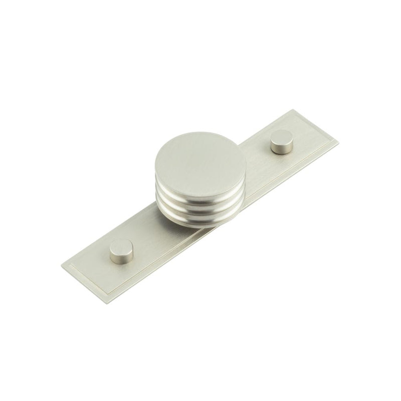 Hoxton - Sturt Cupboard Knobs 40mm Stepped - Satin Nickel - HOX-440SN-6090SN - Choice Handles