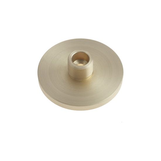 Burlington - Plain Bases to Suit Wall Mounted Doorstops - Satin Brass - BUR971SB - Choice Handles