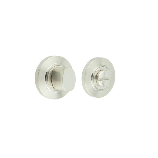 Burlington - Turns & Releases Inner 3 Chamfered Rose - Satin Nickel - BUR-81SN-51SN - Choice Handles