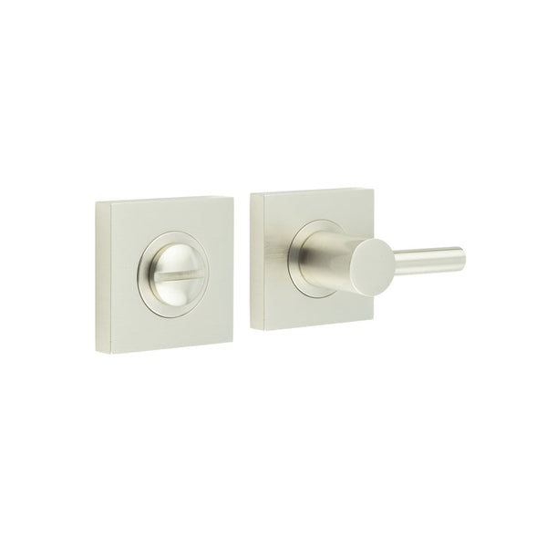 Burlington - Easy Turn & Release Square Plain Rose - Satin Nickel - BUR-82SN-150SN - Choice Handles