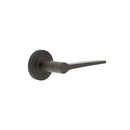 Burlington - Knightsbridge Door Handle on Knurled Rose  - Dark Bronze - BUR20KIT83 - Choice Handles
