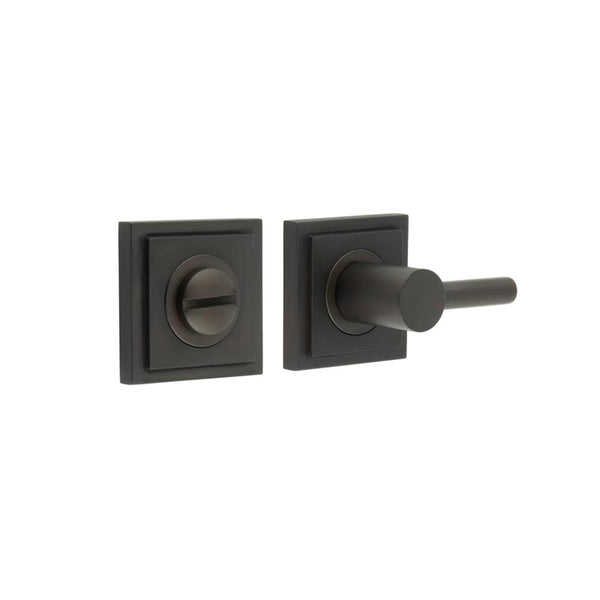 Burlington - Easy Turn & Release Square Stepped Rose - Dark Bronze - BUR-82DB-152DB - Choice Handles