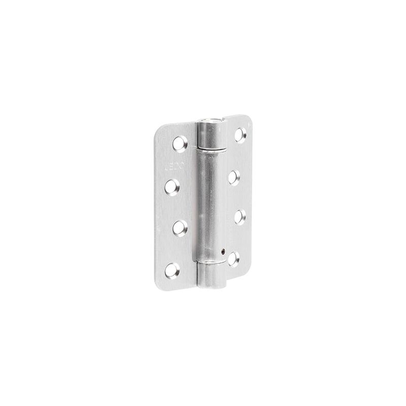 Jedo - Steel Radiused Single Action Spring Hinges 102x76mm (PK of 3) - Satin Chrome - J9800RSC - Choice Handles