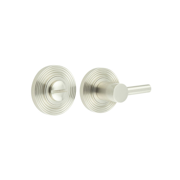 Burlington - Easy Turn & Release Reeded Rose - Satin Nickel - BUR-82SN-53SN - Choice Handles