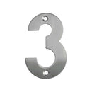 Frelan - 100mm Numerals 100mm No. 3 - Satin Stainless Steel - JSS-3 - Choice Handles