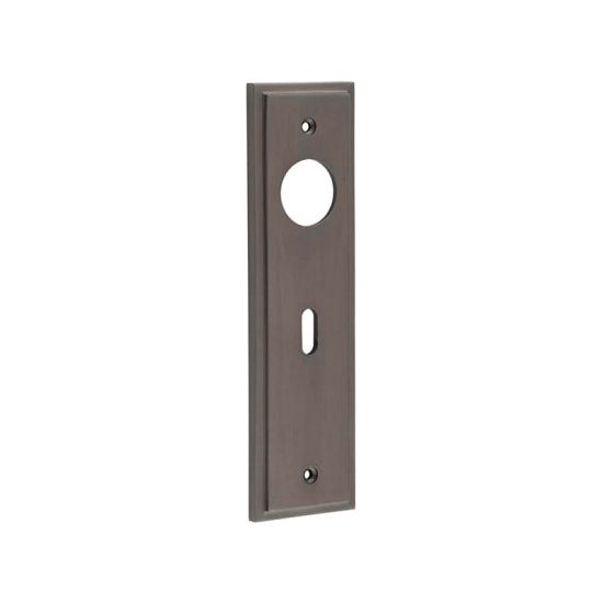 Burlington - Lever Handle Backplate Lock - Dark Bronze - BUR451DB - Choice Handles