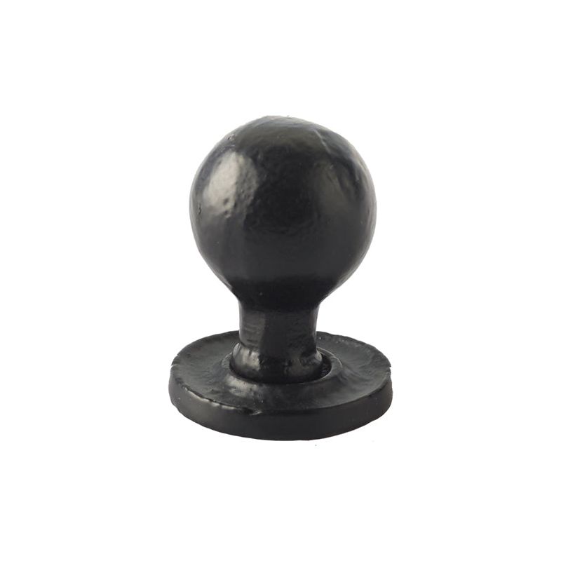 Valley Forge - Round Cupboard Knobs 27x39mm - Matt Black - VFB47 - Choice Handles