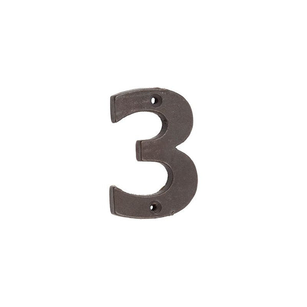 Valley Forge - Door Numerals No. 3 - Beeswax - VFX15-3 - Choice Handles