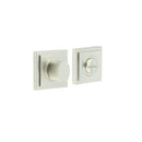 Burlington - Turns & Releases Inner 3 Square Stepped Rose - Satin Nickel - BUR-81SN-152SN - Choice Handles