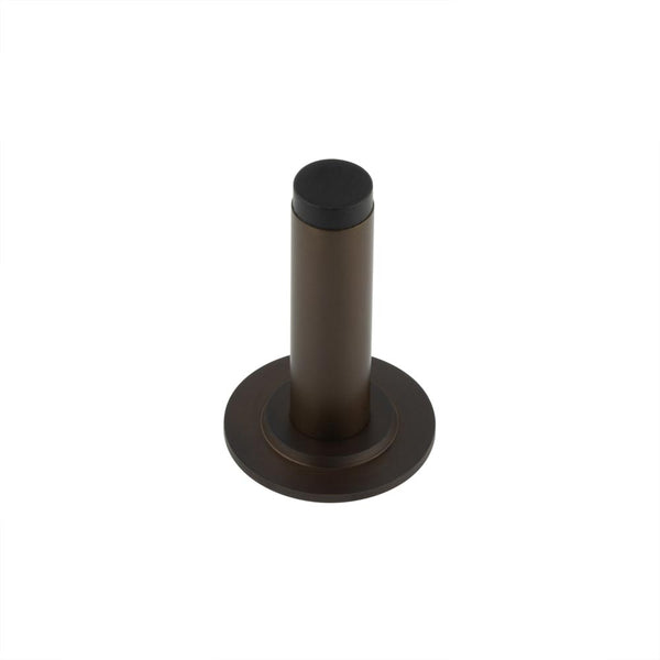 Burlington - Plain Wall Mounted Door Stops Stepped Rose - Dark Bronze - BUR-970DB-973DB - Choice Handles