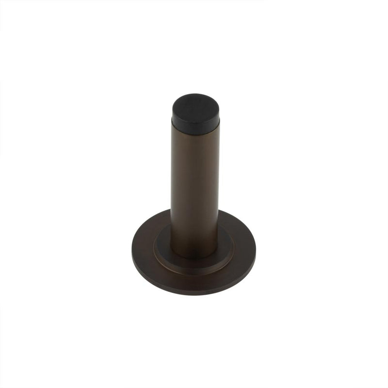 Burlington - Plain Wall Mounted Door Stops Stepped Rose - Dark Bronze - BUR-970DB-973DB - Choice Handles