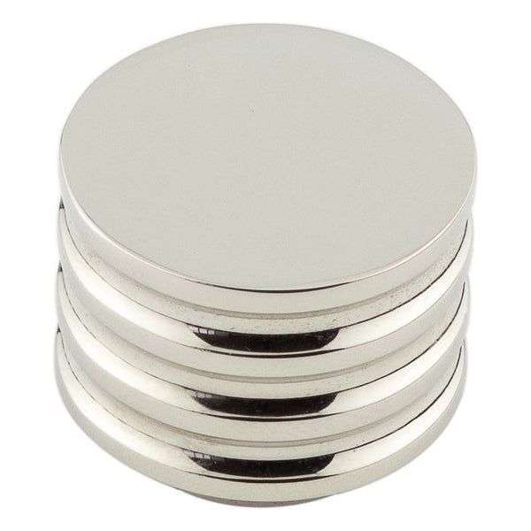 Hoxton - Sturt Cupboard Knobs 30mm - Polished Nickel - HOX430PN - Choice Handles