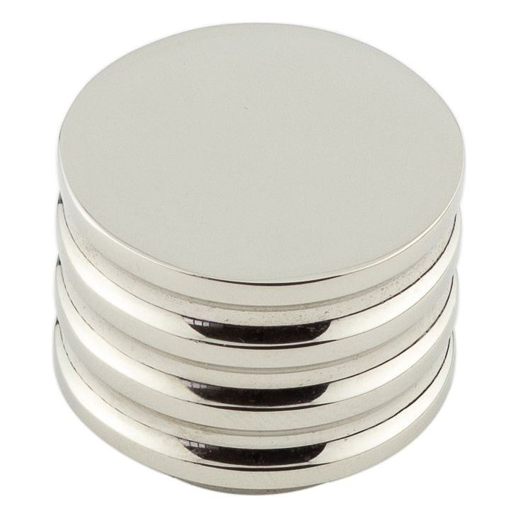 Hoxton - Sturt Cupboard Knobs 30mm - Polished Nickel - HOX430PN - Choice Handles