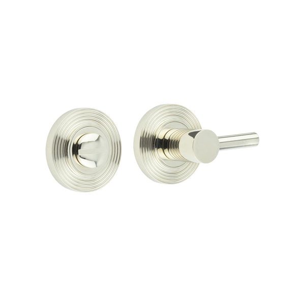 Burlington - Easy Turn & Release Reeded Rose - Polished Nickel - BUR-82PN-53PN - Choice Handles