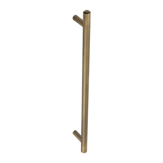 Burlington - Belgrave Pull Handles 425 X 20mm Bolt Through - Antique Brass - BUR1000AB - Choice Handles